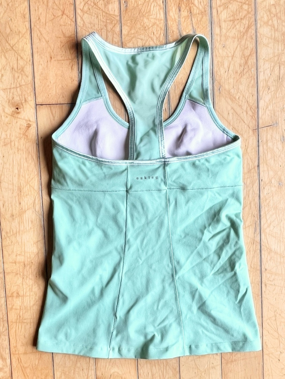 Oakley Light Green Racerback Athletic Performance Tank Top Size Medium - Picture 3 of 8